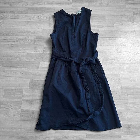 Marissa Webb Collective Navy Tie Waist Dress Size 8 - Picture 6 of 7